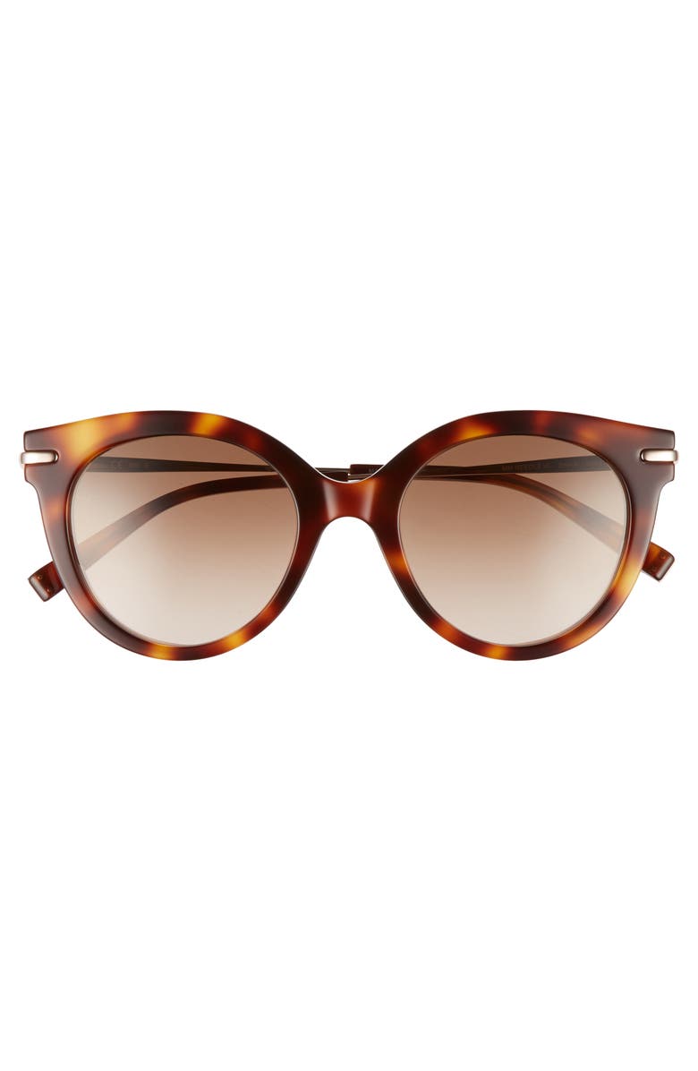 Max Mara Needle VI 50mm Gradient Round Sunglasses, Alternate, color,