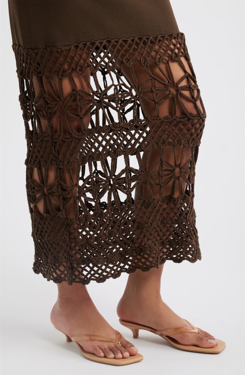 Torn by Ronny Kobo Nina Racerback Body-Con Dress, Alternate, color, Brown
