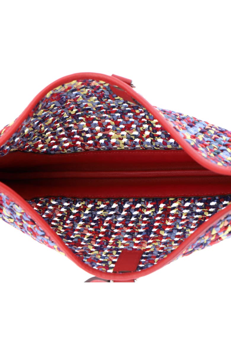 Pre-Owned Hermes Trim Duo Bag Printed Silk and Leather 31, Alternate, color, Rouge Vif