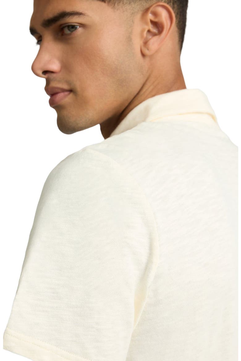Heavyweight Slub Polo, Alternate, color, ECRU