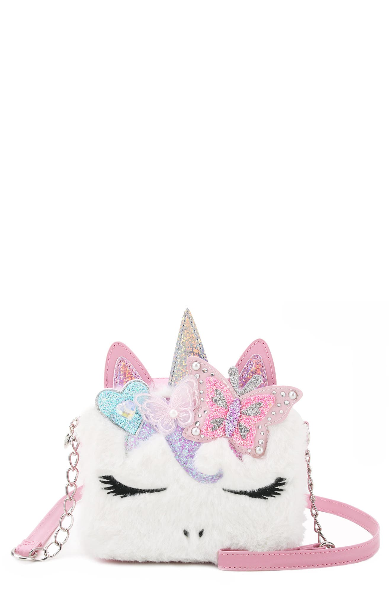 OMG Accessories Kids' Gwen Faux Fur Crossbody Bag | Nordstrom