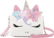 OMG Accessories Kids' Gwen Faux Fur Crossbody Bag
