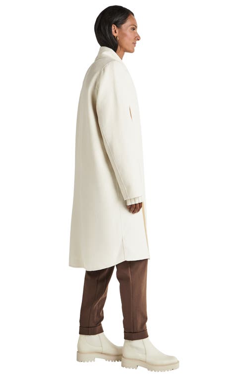 Splendid X Cella Jane Icon Shawl Collar Coat In White