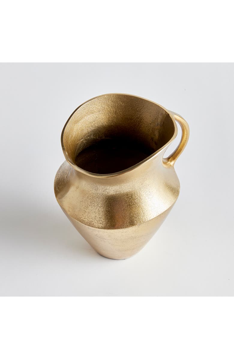 Napa Home & Garden Elaina Decorative Vase Pitcher Medium, Alternate, color, Gold