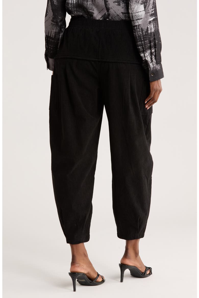 Corduroy Cargo Pants, Alternate, color, BLACK