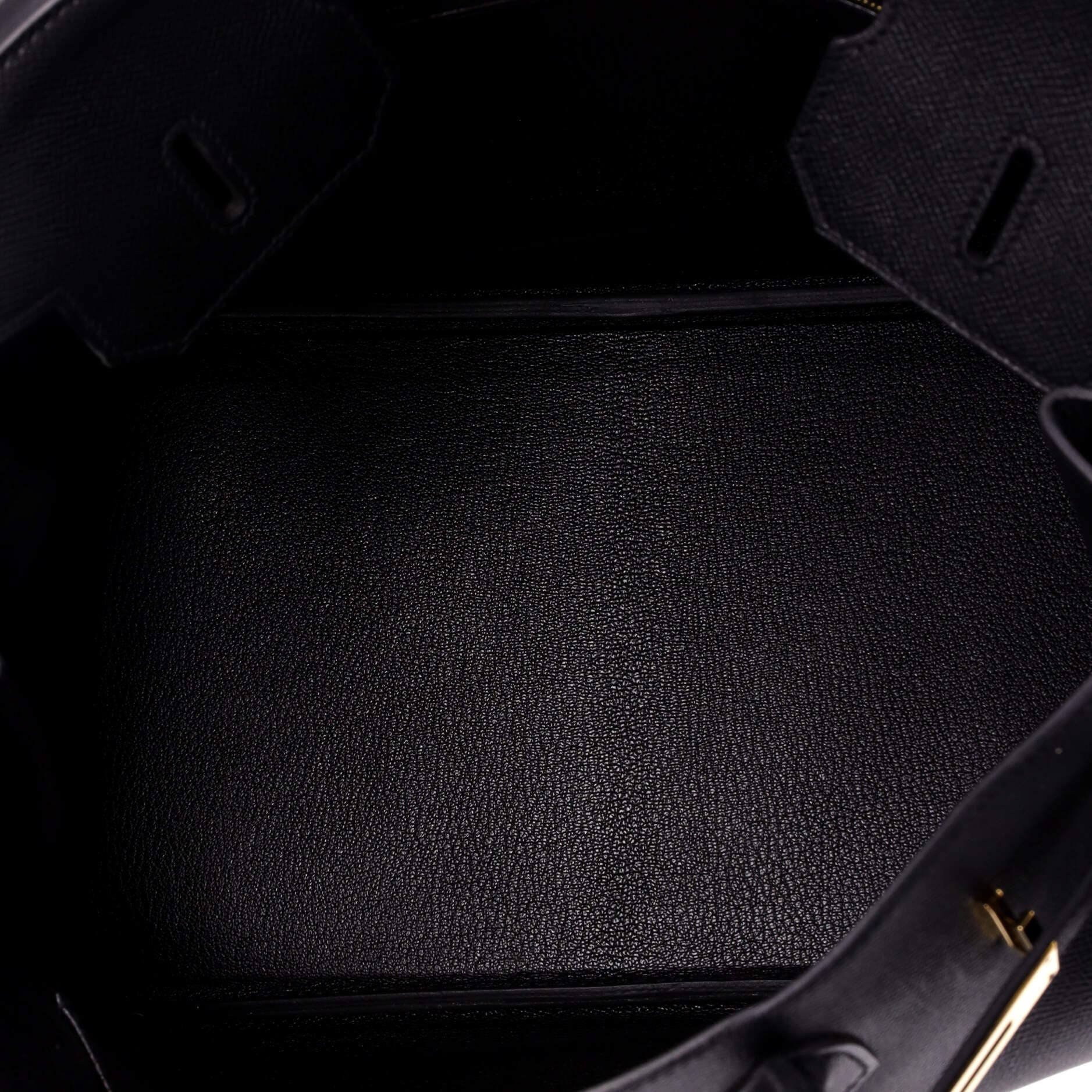 Pre-Owned Hermes Birkin Handbag Black Epsom with Gold Hardware 35, Alternate, color, Noir