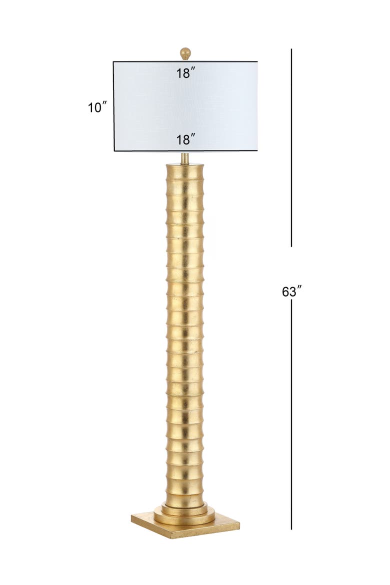 Serena 63" Metal LED Floor Lamp, Gold Painting, Alternate, color, Gold Painting