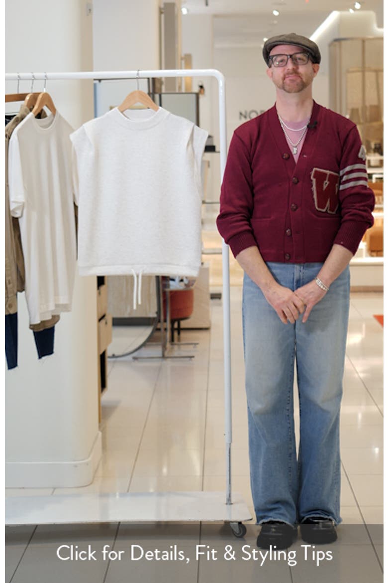 Double Soft Cap Sleeve Sweatshirt video
