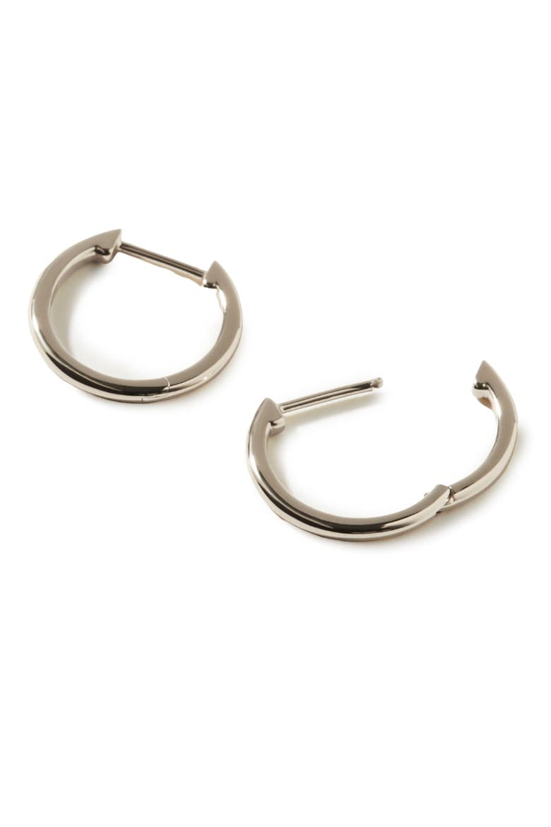 Small Hoop Earrings, Alternate, color, SILVER