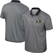COLOSSEUM Men's Colosseum Black Colorado Buffaloes Striped Polo