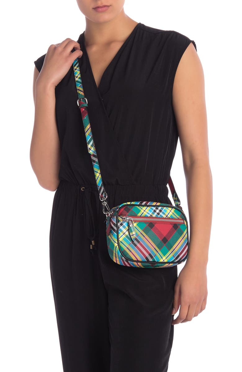 Vivienne Westwood Shuka Tartan Crossbody Bag, Alternate, color,