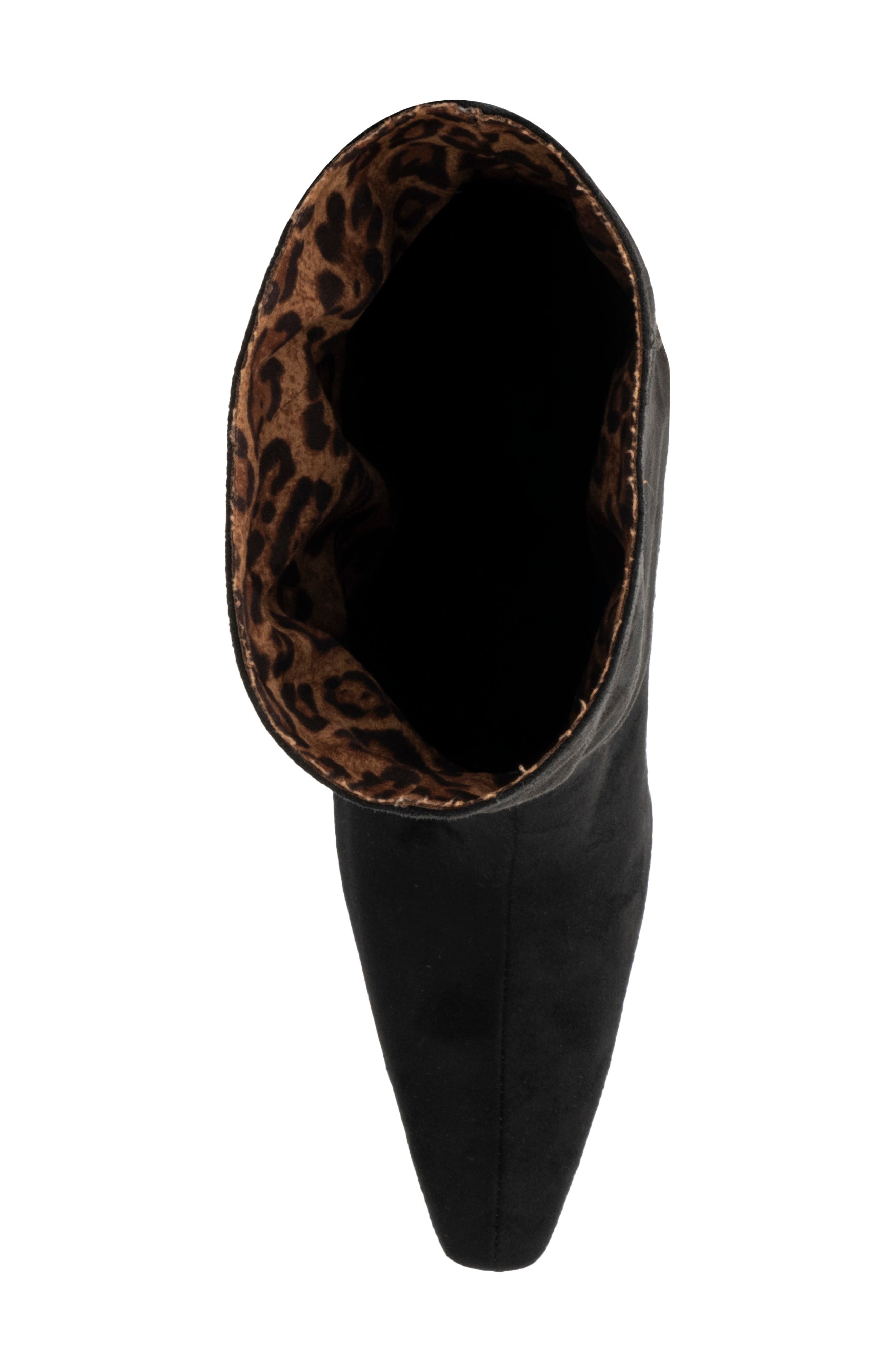 Kalissa Tall Stiletto Boot, Alternate, color, BLACK/ BROWN