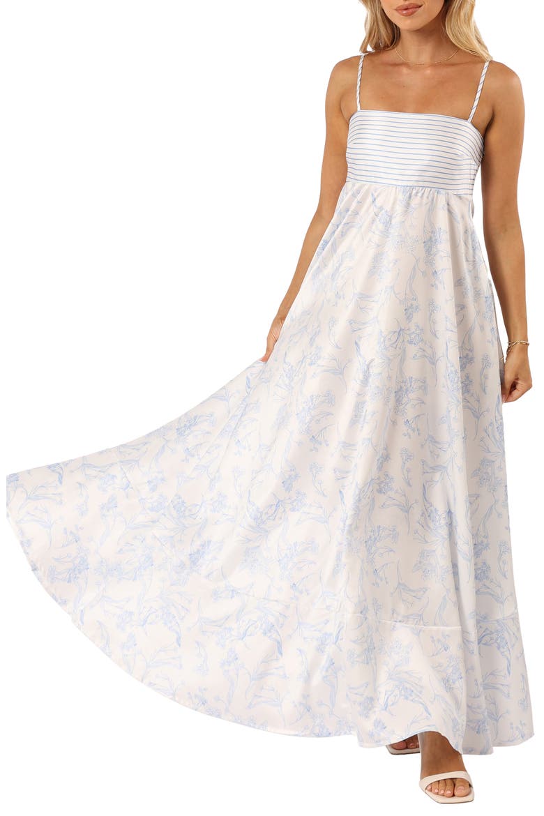 Mckay Print Maxi Dress, Main, color, BLUE