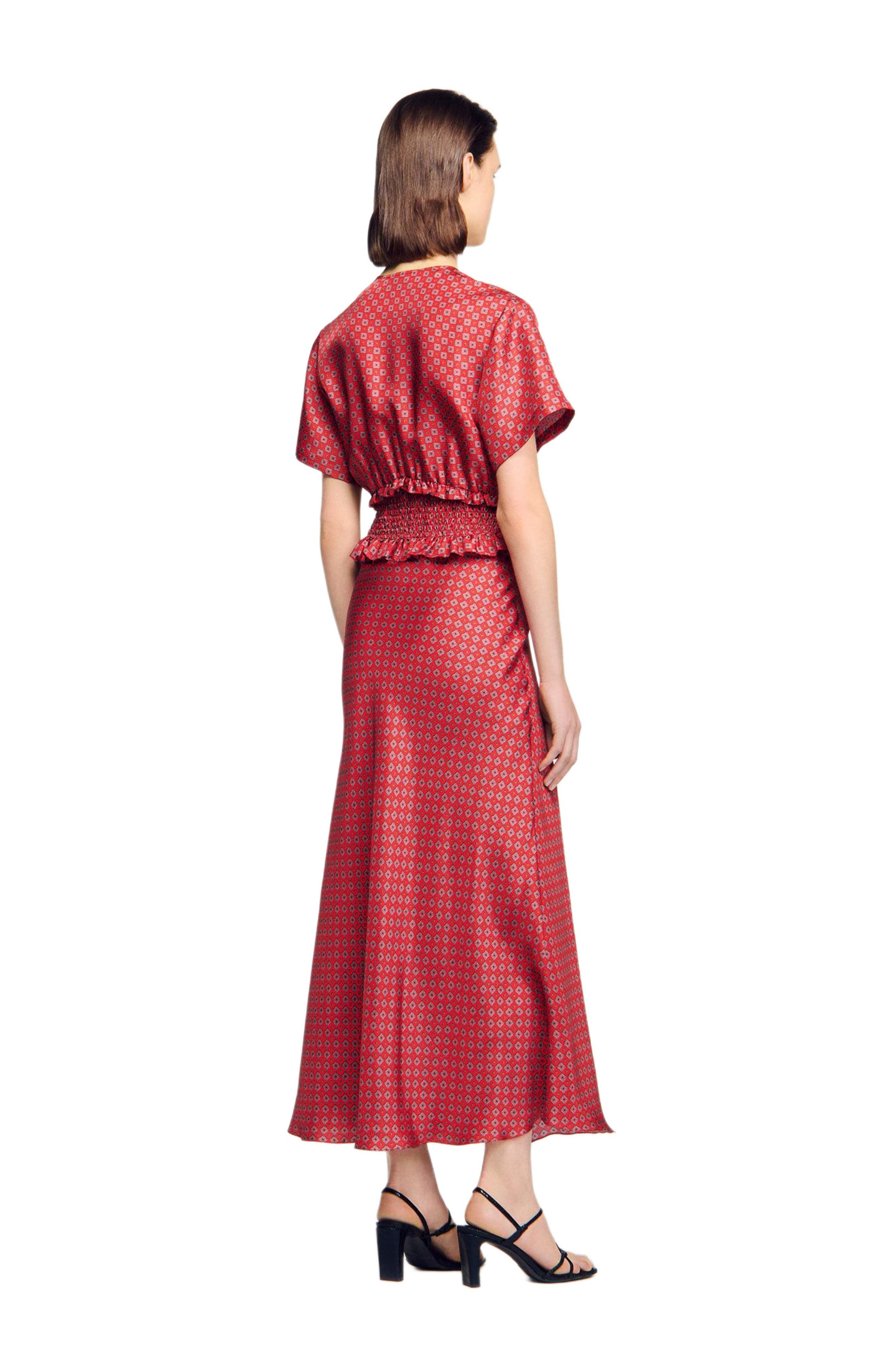 Scarf print maxi dress - image 2