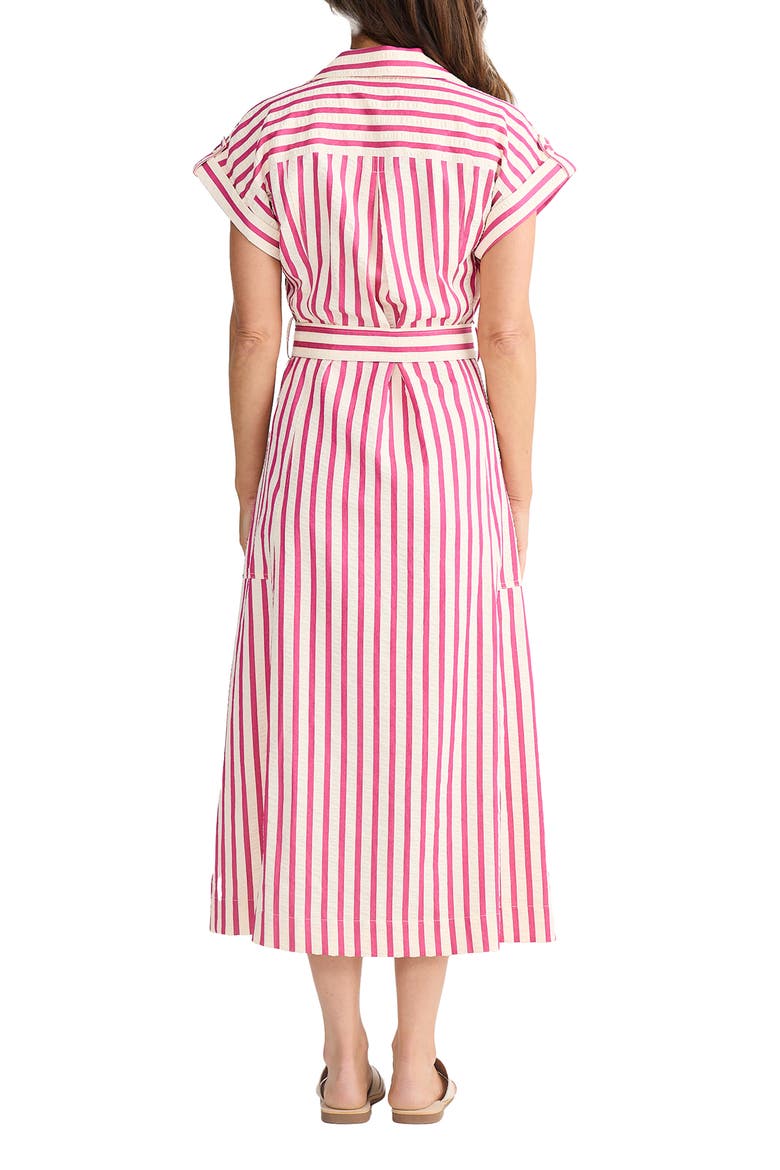 Portia Stripe Maxi Shirtdress, Alternate, color, HOT PINK STRIPE