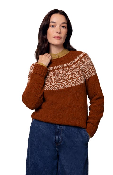 Donegal Fair Isle Yoke Sweater