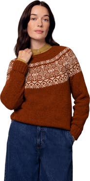 Celtic & Co. Donegal Fair Isle Yoke Sweater