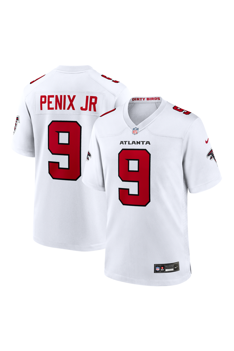 Men's Nike Michael Penix Jr. White Atlanta Falcons Game Jersey, Main, color, White