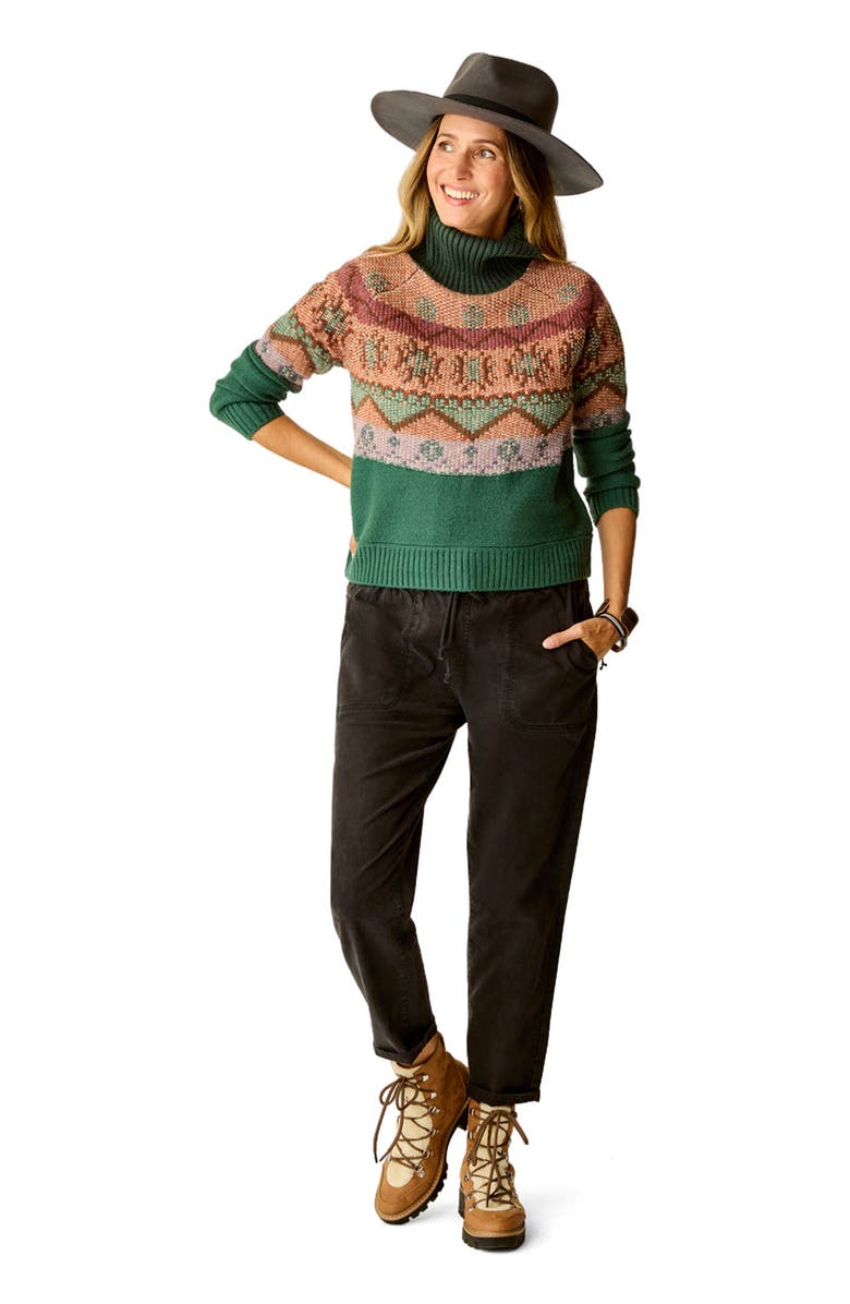 Carve Designs Neve Fairisle Turtleneck, Alternate, color, Bistro Fairisle