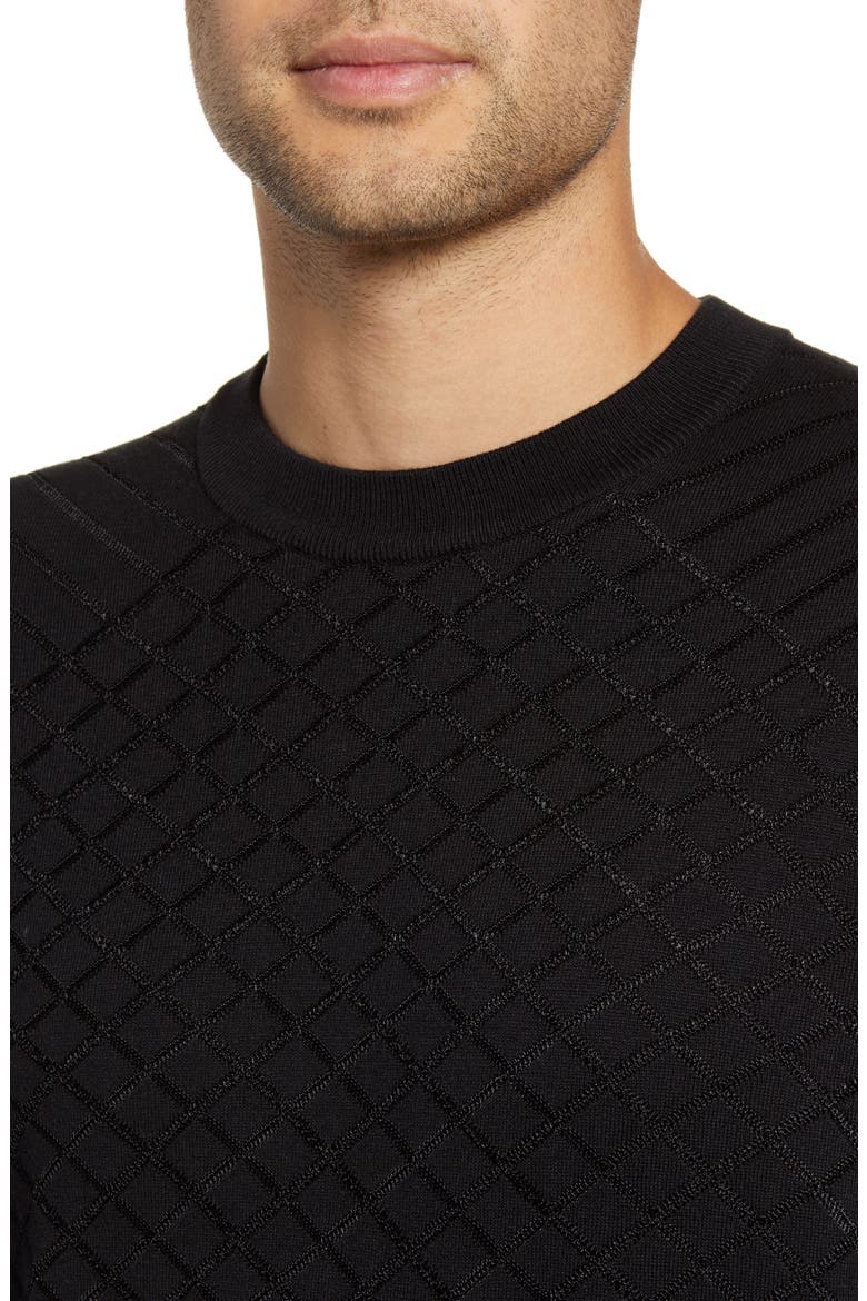 Scamun Slim Fit Sweater, Alternate, color, BLACK