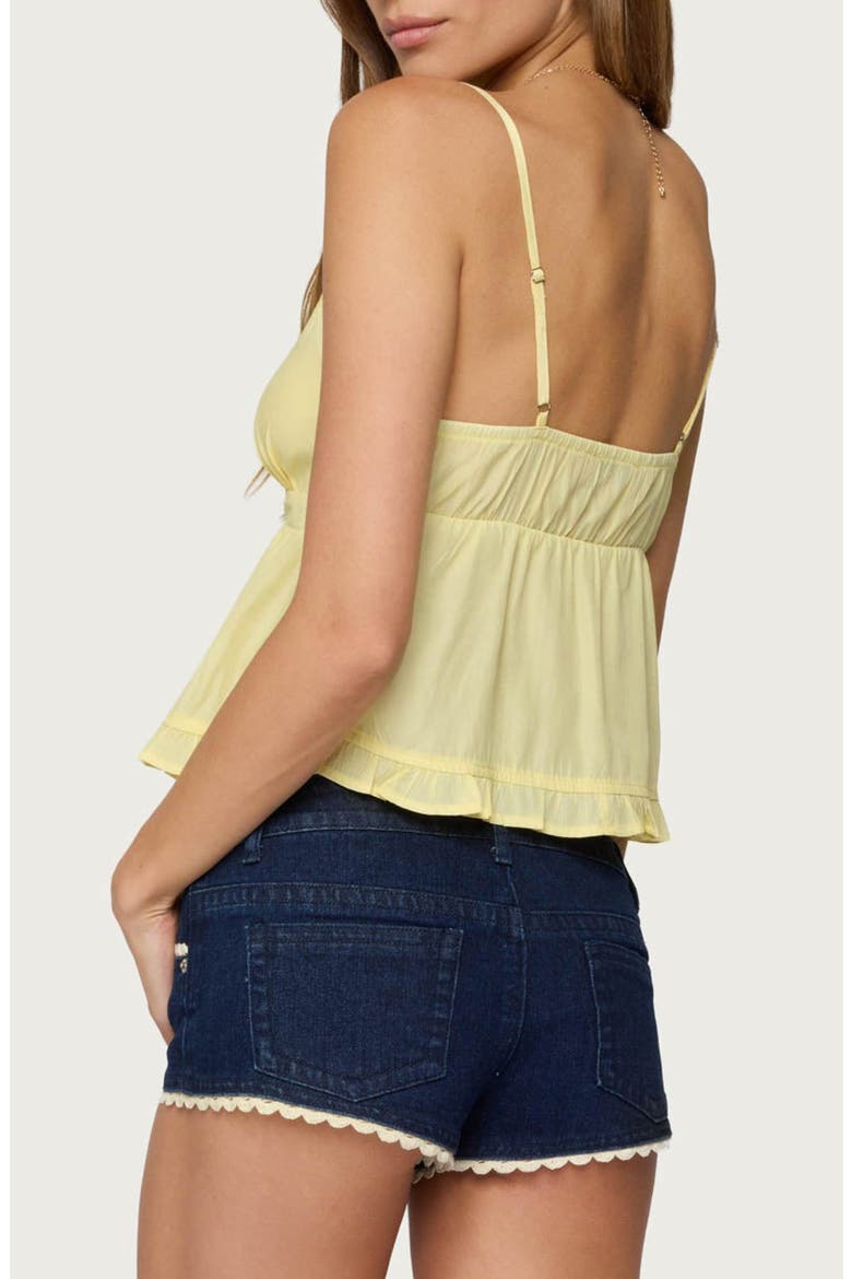 Halsey Ruffle Babydoll Camisole, Alternate, color, YELLOW