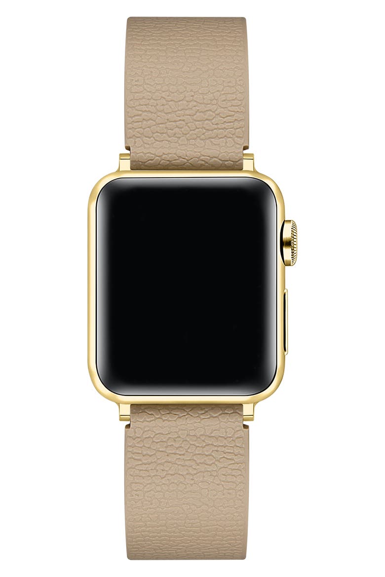 Textured Silicone Apple Watch® Watchband, Alternate, color, TAUPE