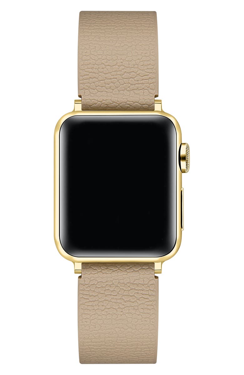 Posh Tech Textured Silicone Apple Watch<sup>®</sup> Watchband, Alternate, color, Taupe