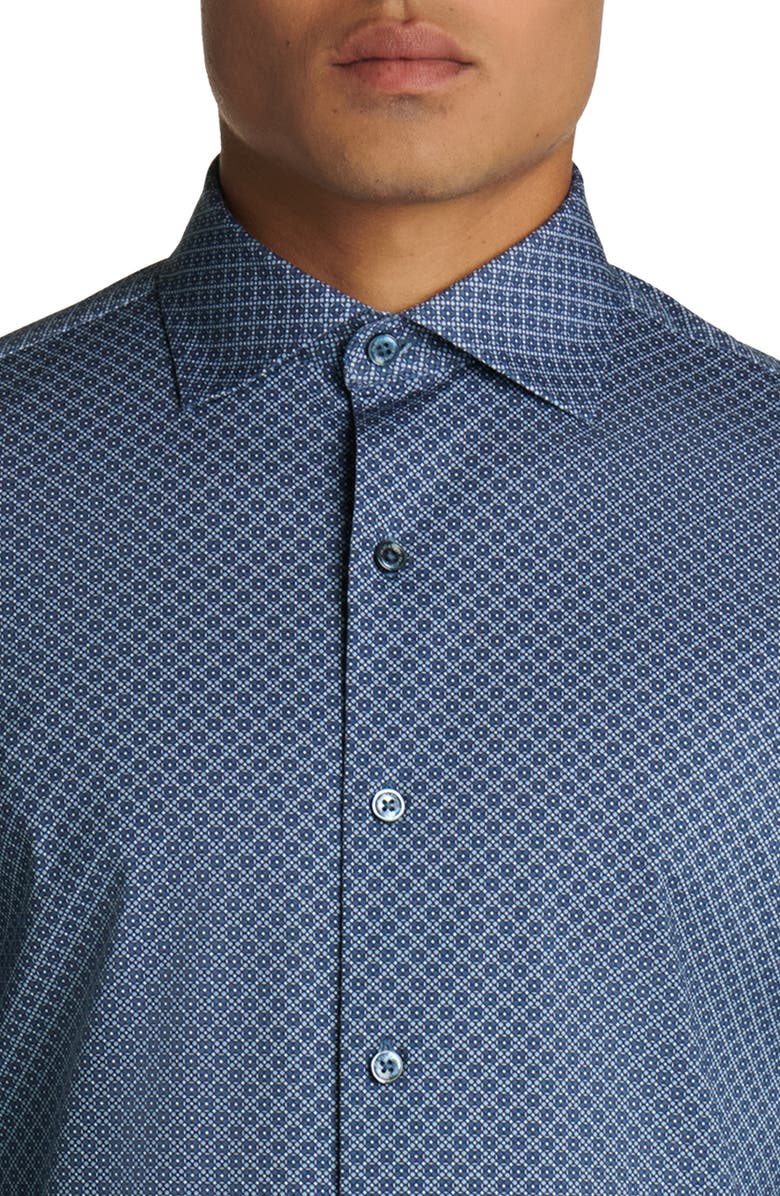 Bugatchi OoohCotton<sup>®</sup> Geometric Button-Up Shirt, Alternate, color, 