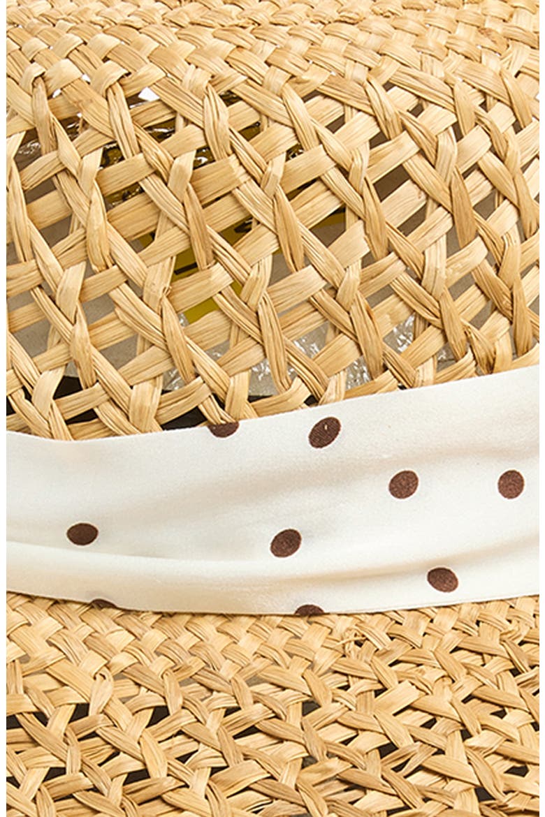 Garden Straw Hat, Alternate, color, NATURAL/ WHITE