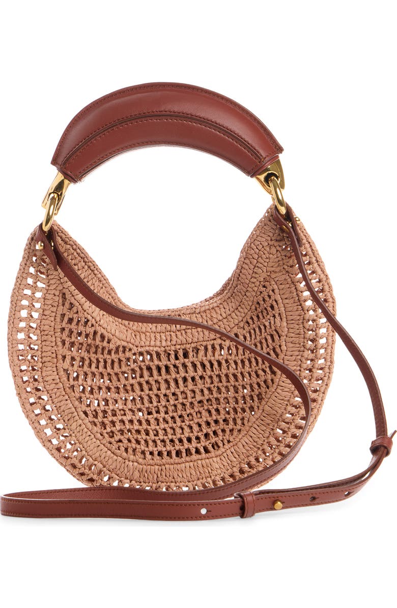 Chloé Summer Banana Raffia Handheld Bag, Alternate, color, Summery Beige