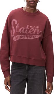 MANGO TEEN Oversize Graphic Sweatshirt