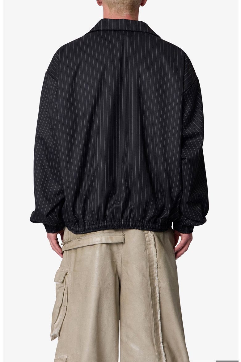 Striped Track Jacket, Alternate, color, BLACK