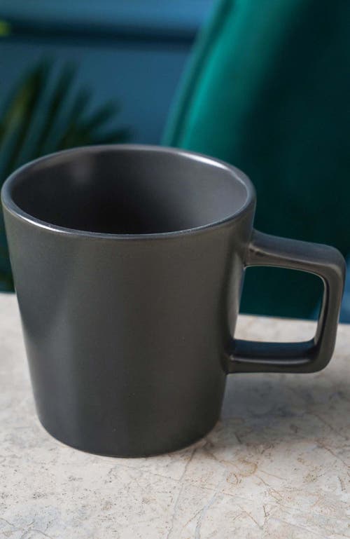 Stone Lain Celina Stoneware 4-piece Mug Set In Gray