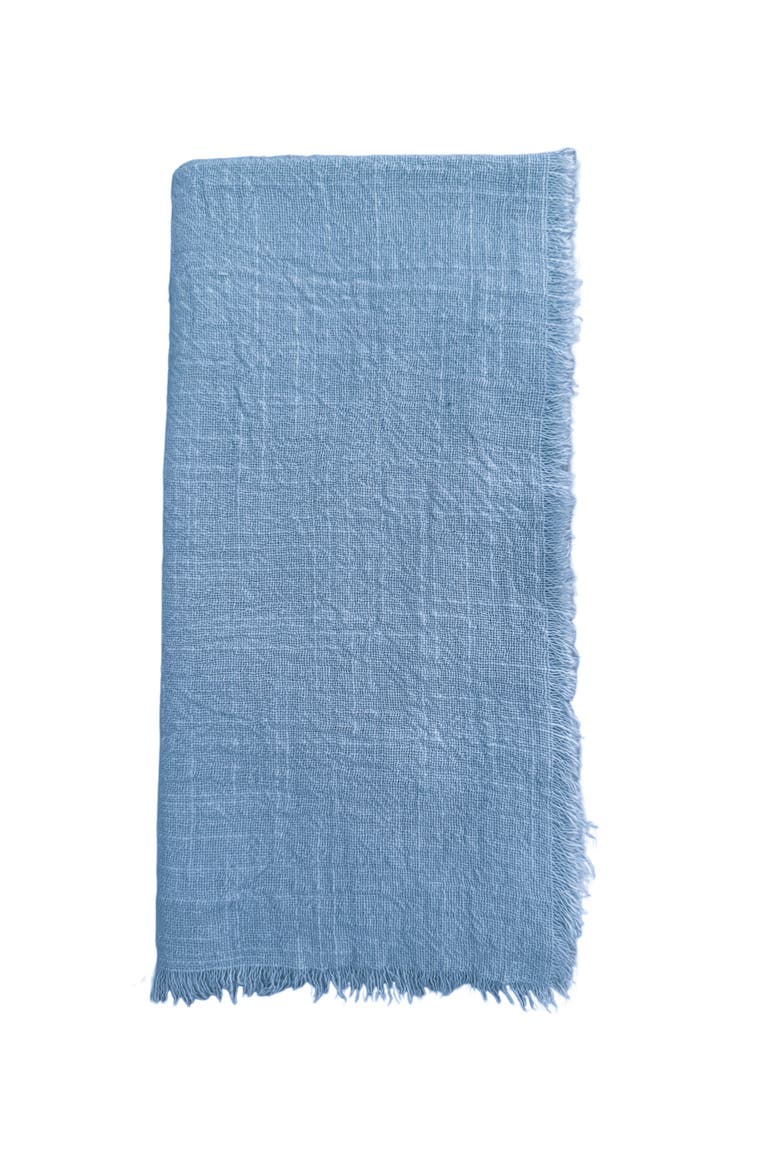 Cotton Gauze Fringe Napkins- Set of 4, Alternate, color, Mint Green