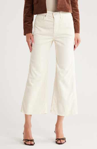 Veronica Beard Taylor High Waist Crop Wide Leg Corduroy Pants