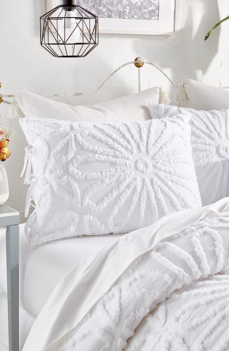 Peri Home Chenille Medallion Comforter & Sham Set, Alternate, color, White