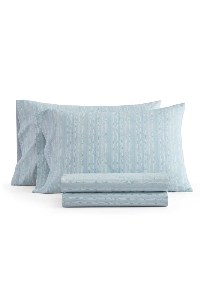 Darcy Cotton Sheet Set, Main, color, FROSTY BLUE/ HYDRANGEA BLUE