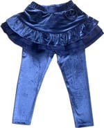 JOE-ELLA Kids' Tutu Velour Leggings