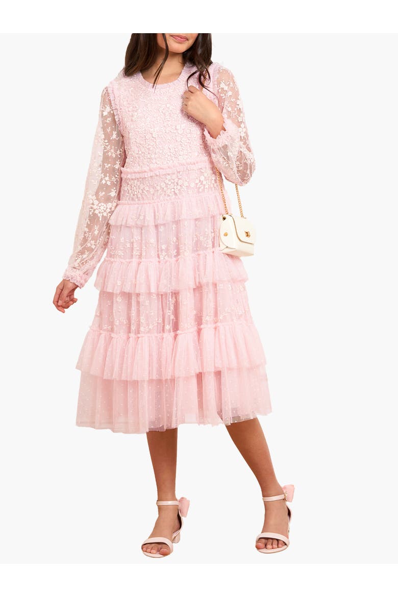 Kid's Blossom Lace Kids Dress, Main, color, Dusk Pink/Cream