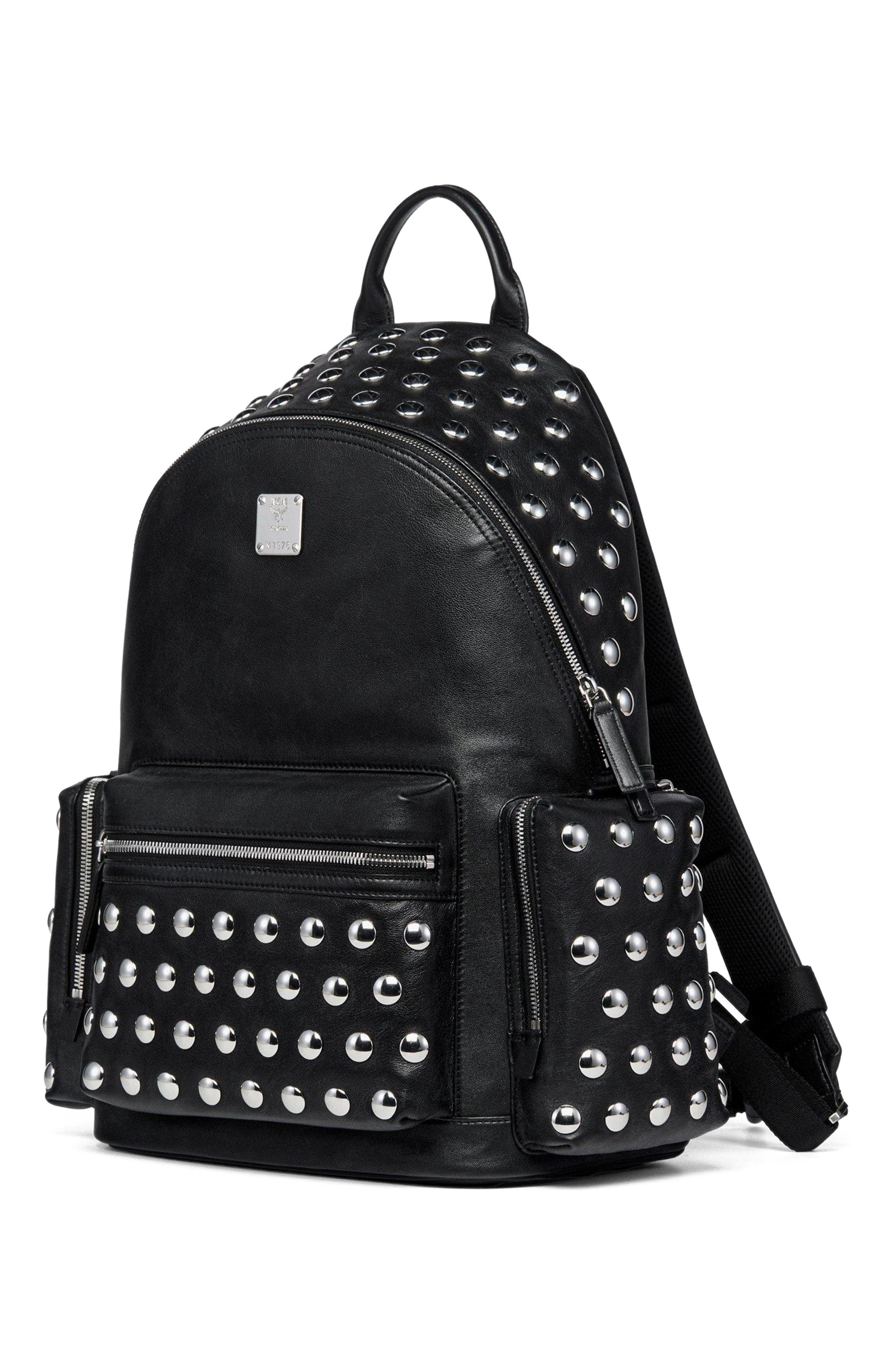 MCM Medium Stark Backpack in Galactic Gala Lamb Leather, Alternate, color, 