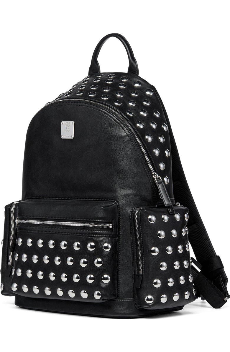 MCM Medium Stark Backpack in Galactic Gala Lamb Leather, Alternate, color,