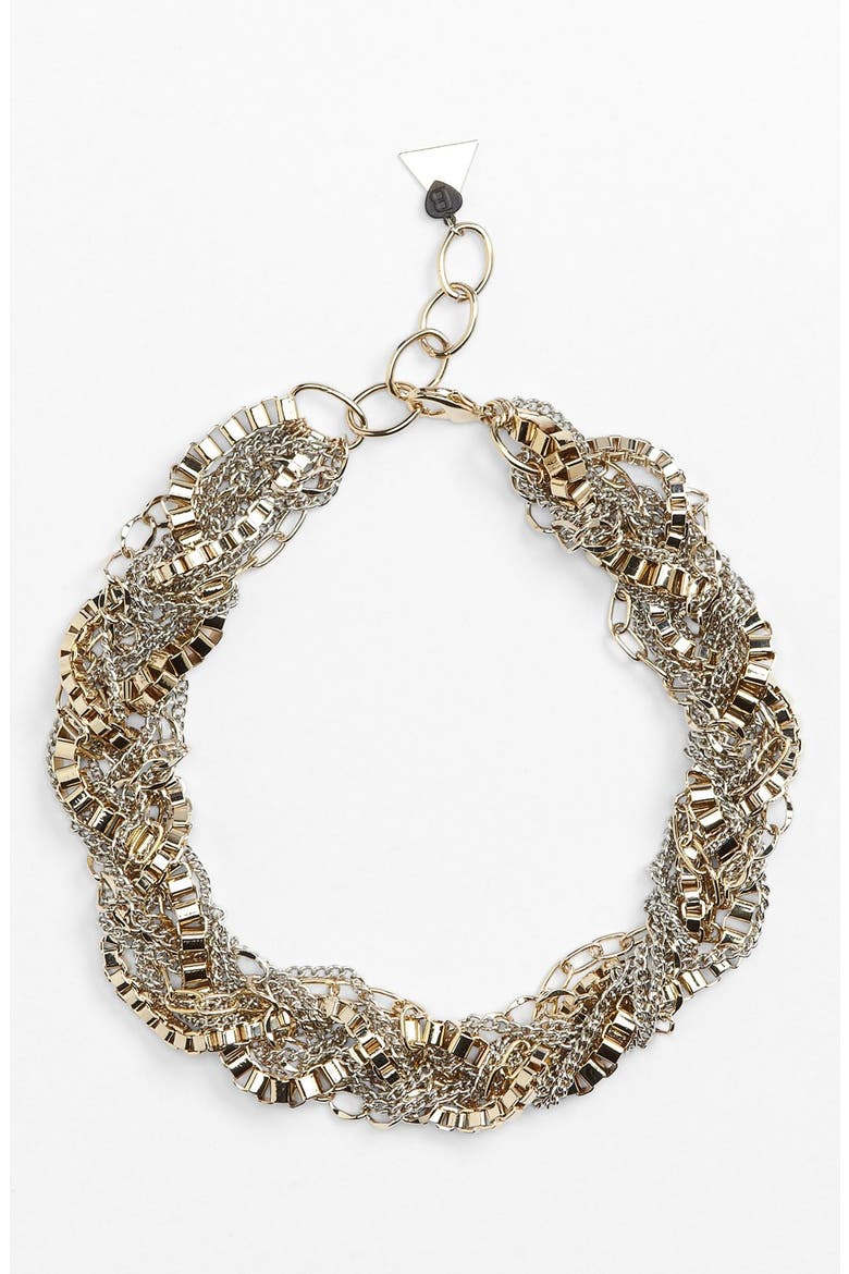 Mixed Chain Necklace, Alternate, color, GOLD SILVER