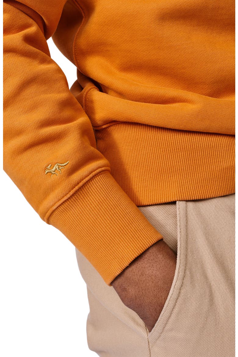 Brandon Crew Neck Relaxed Sweatshirt, Alternate, color, Washed Orange