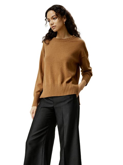 Women's Crew Neck Cashmere Sweater