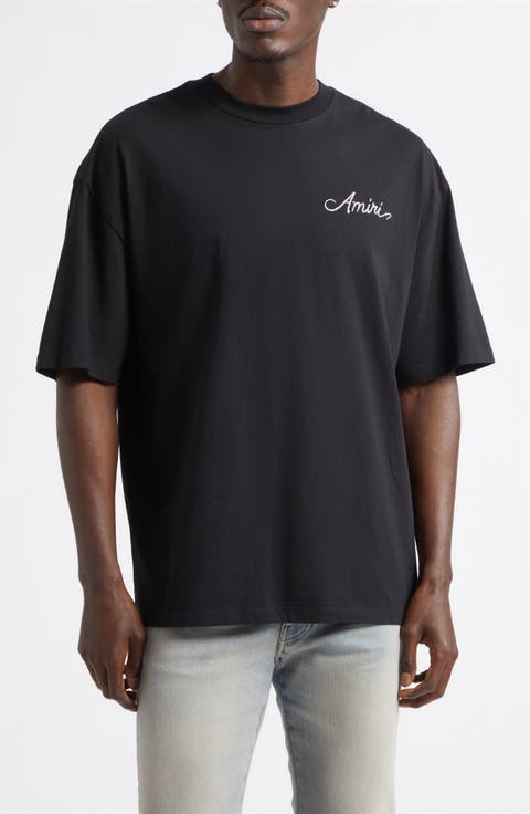 Oversize MA Check Patch Appliqué Skate T-Shirt