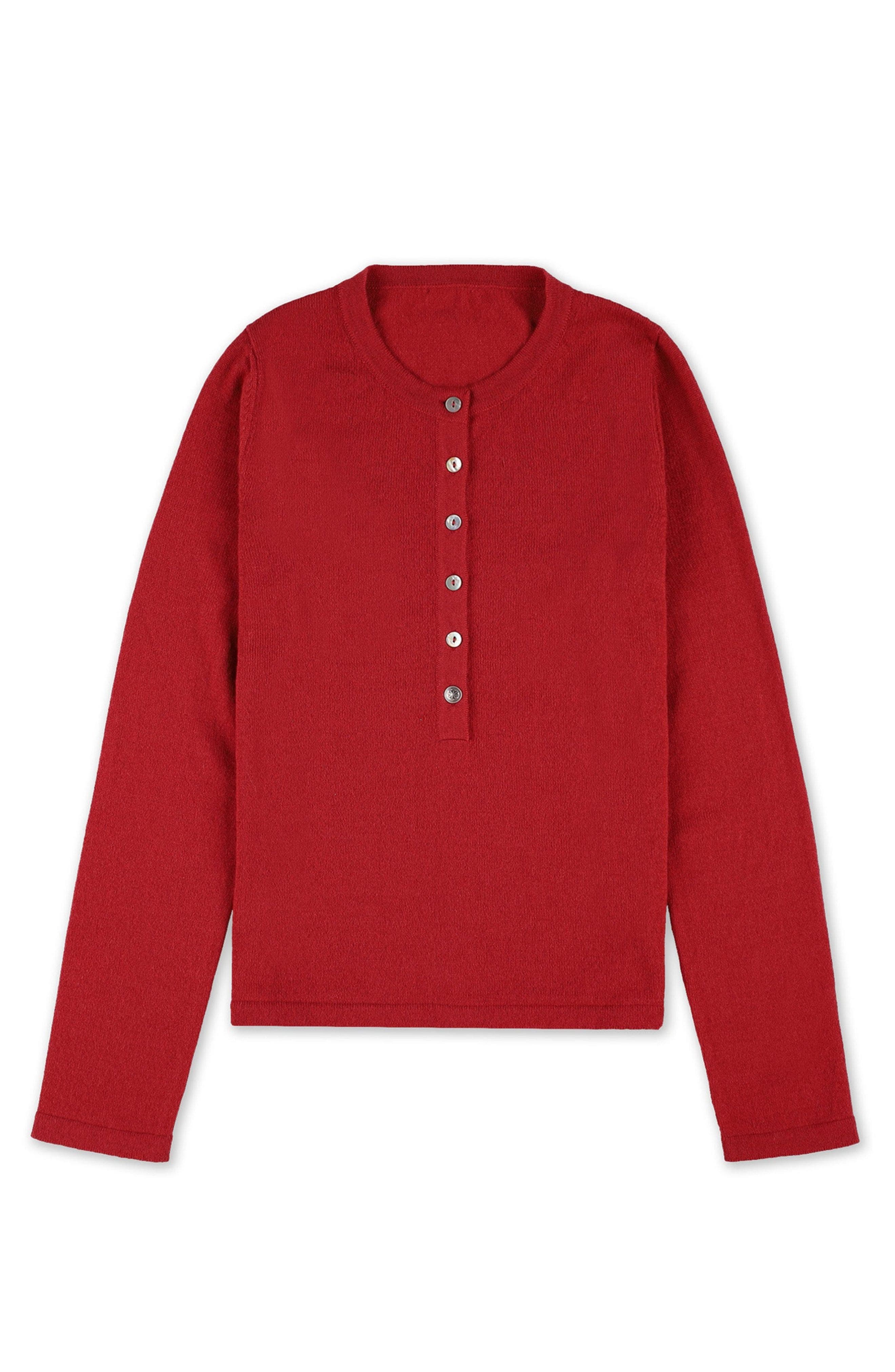 Lou Cashmere Henley Knit - image 3