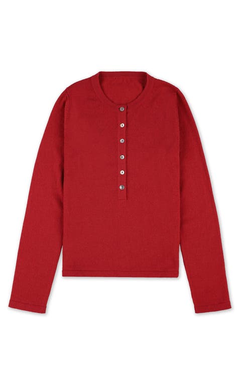 Lou Cashmere Henley Knit