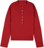 Fortela Lou Cashmere Henley Knit