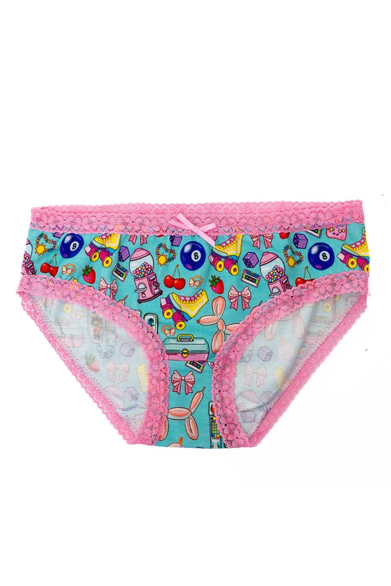 Girls'Lace Trim Underwear, Mix Tape 2 Pack - Little Kid, Big Kid, Alternate, color, Pink