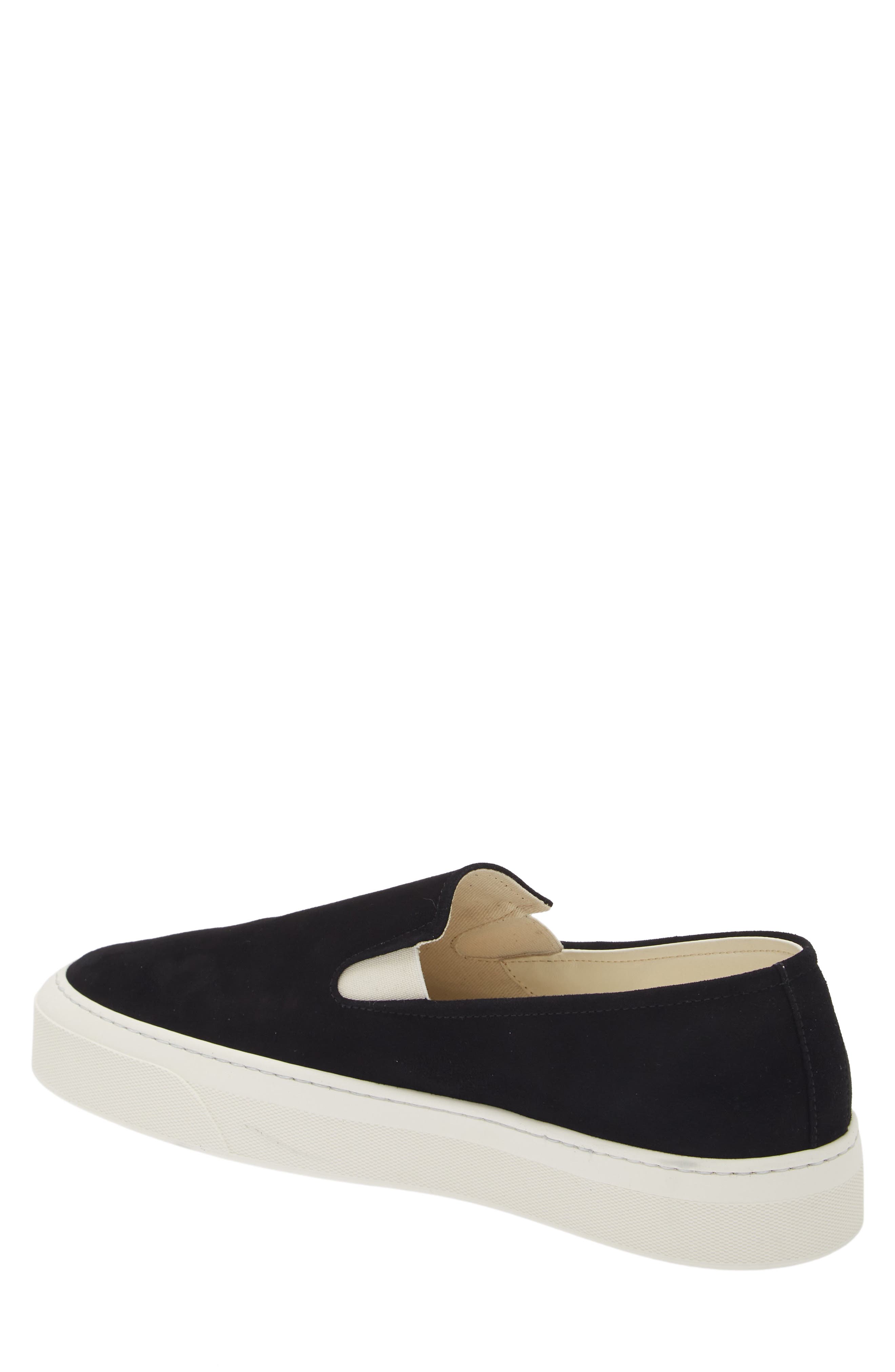 Common Projects Suede Slip-On Sneaker, Alternate, color, Black